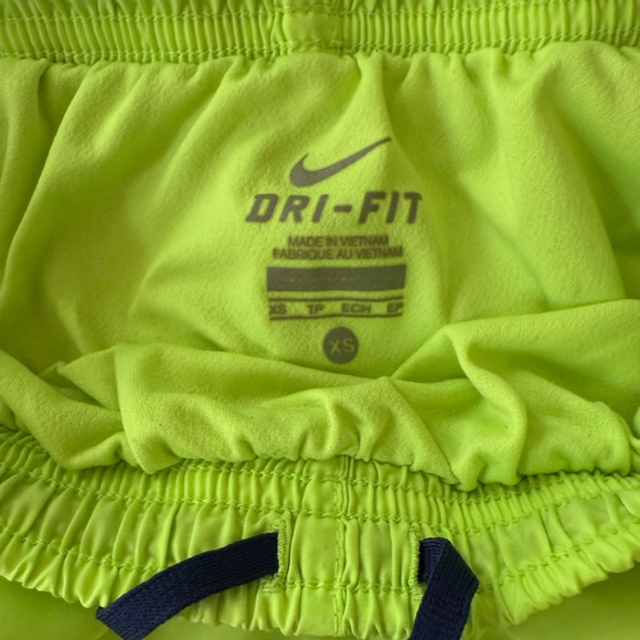 Nike Dri-Fit - Woman’s Lime Green Lined Athletic Running Shorts - EUC - Picture 6 of 6